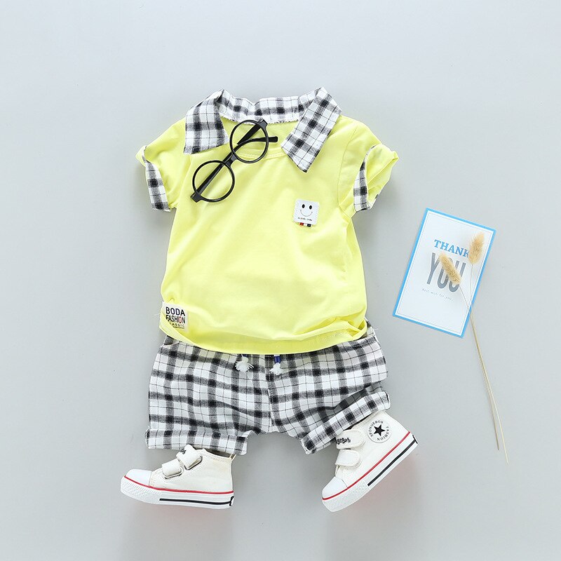 Two Children's Clothing Boy Cotton Suit Gentleman