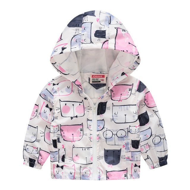 Hooded Windbreaker Coat
