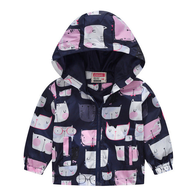 Hooded Windbreaker Coat