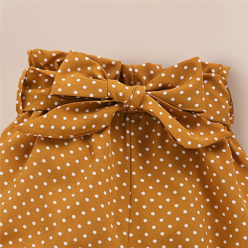 Set Bodysuit and Dot Pants with headband