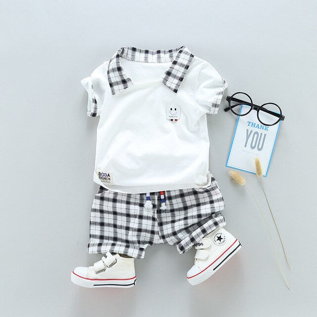 Two Children's Clothing Boy Cotton Suit Gentleman
