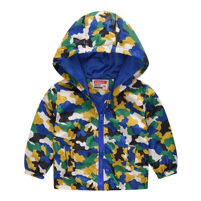 Hooded Windbreaker Coat