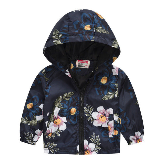 Hooded Windbreaker Coat