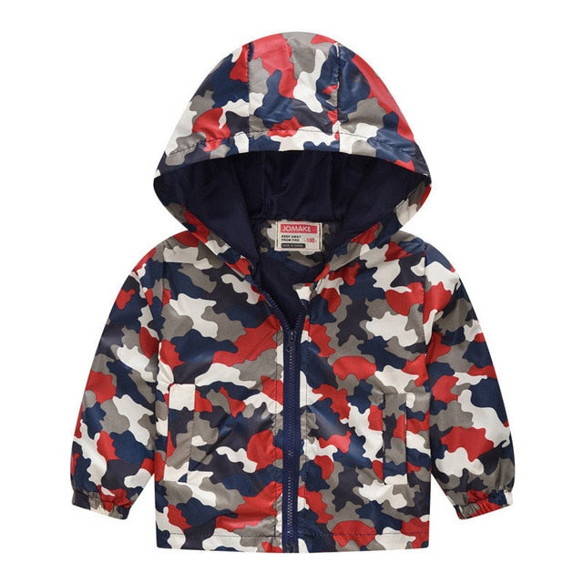 Hooded Windbreaker Coat