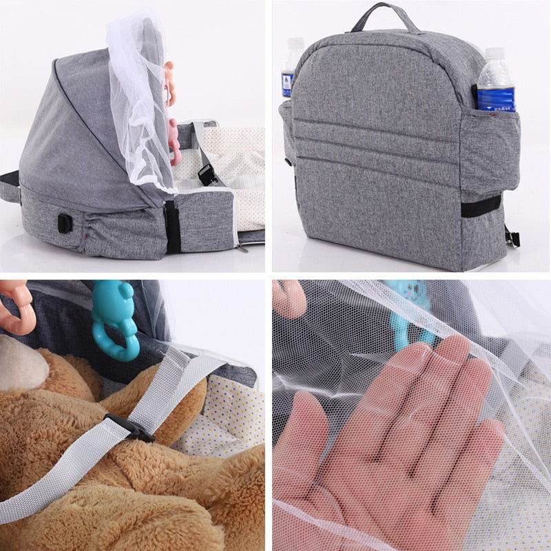 Travel Bed Foldable Sun & Mosquito Protection