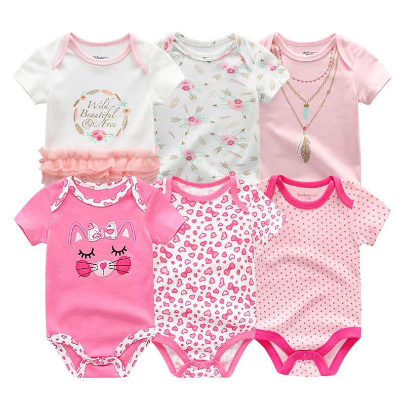 Every day Set Rompers Cotton 0-12M 6PCS