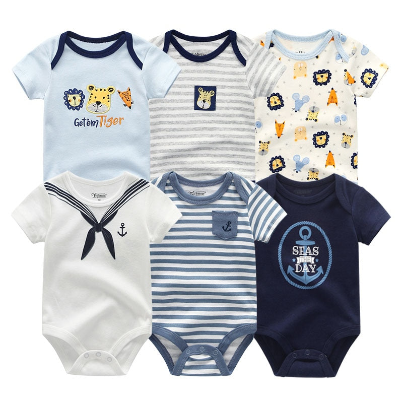 Every day Set Rompers Cotton 0-12M 6PCS