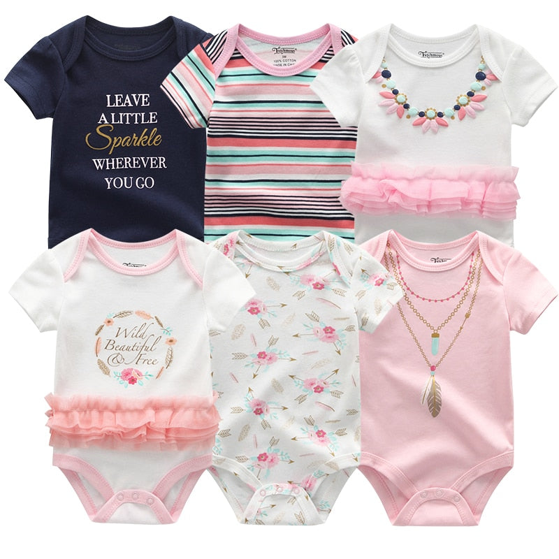 Every day Set Rompers Cotton 0-12M 6PCS