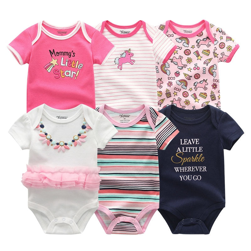 Every day Set Rompers Cotton 0-12M 6PCS