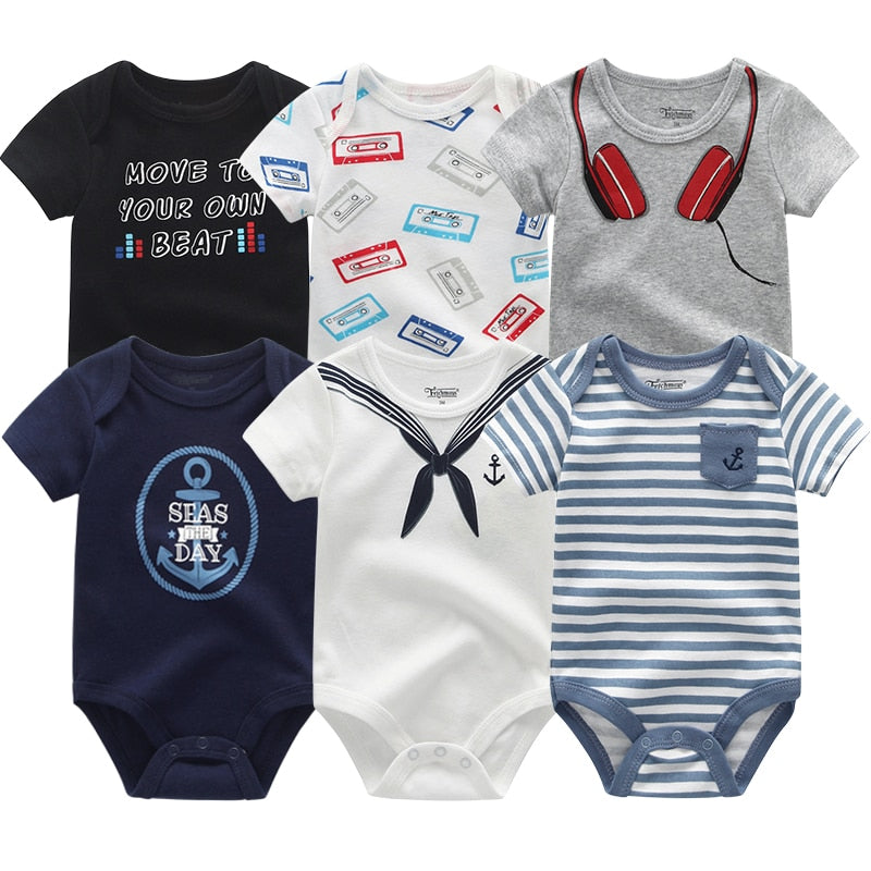 Every day Set Rompers Cotton 0-12M 6PCS