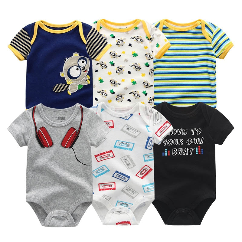 Every day Set Rompers Cotton 0-12M 6PCS