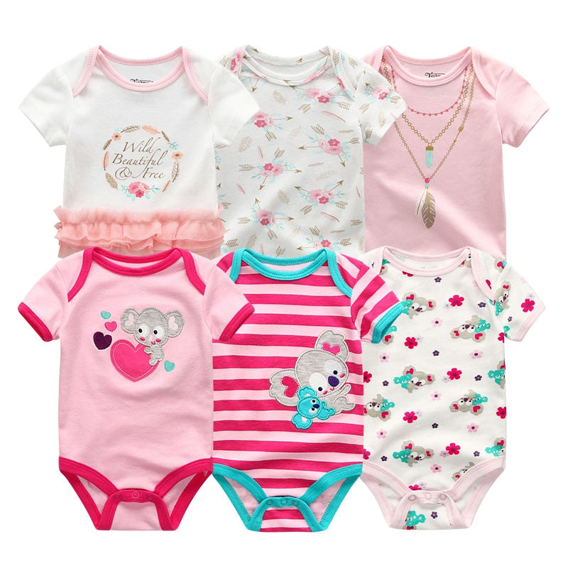 Every day Set Rompers Cotton 0-12M 6PCS