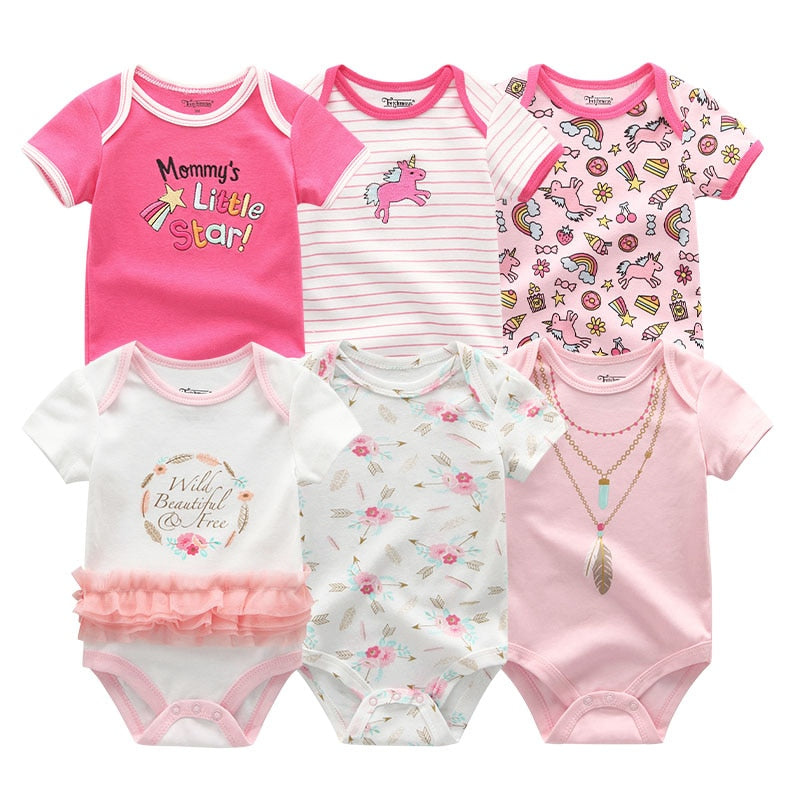 Every day Set Rompers Cotton 0-12M 6PCS
