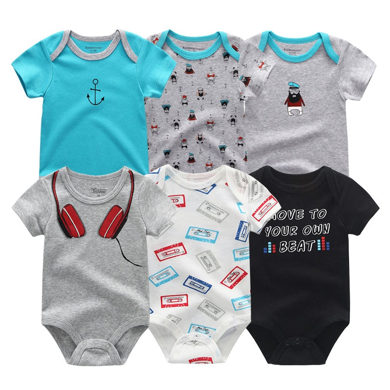 Every day Set Rompers Cotton 0-12M 6PCS