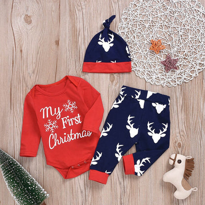 My first Christmas romper set