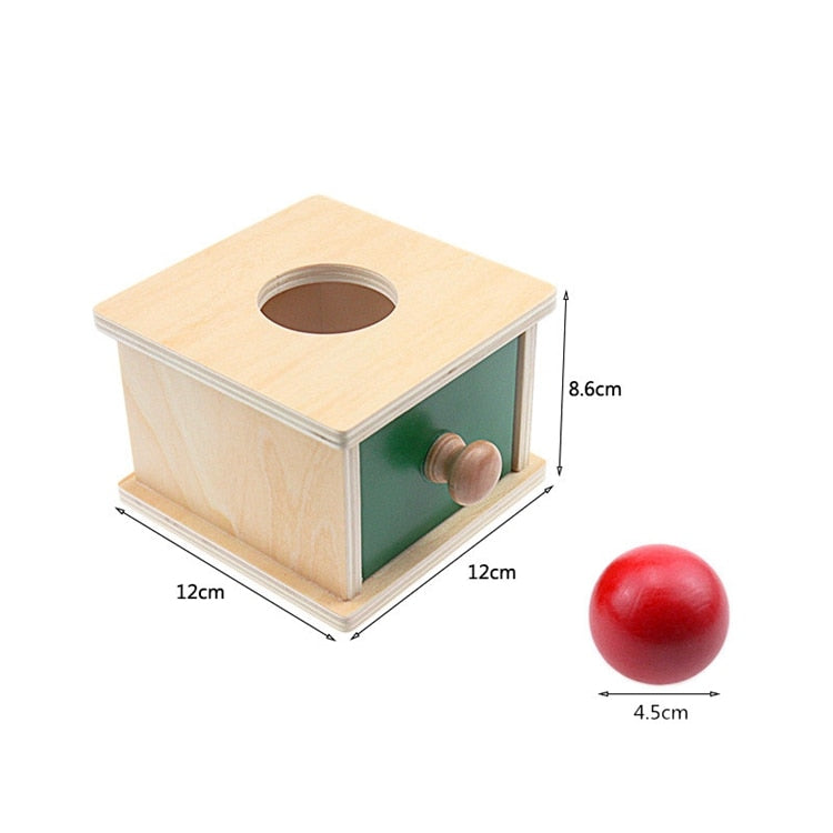 Wood Montessori Match Permanent Ball Box