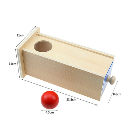 Wood Montessori Match Permanent Ball Box