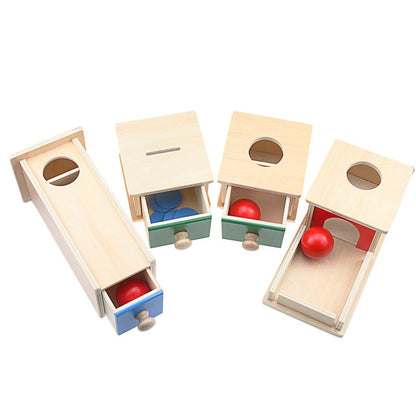 Wood Montessori Match Permanent Ball Box