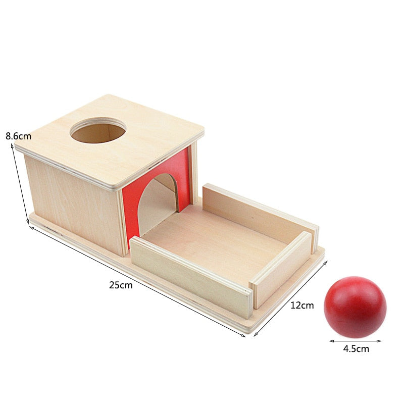 Wood Montessori Match Permanent Ball Box