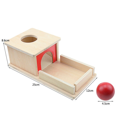 Wood Montessori Match Permanent Ball Box